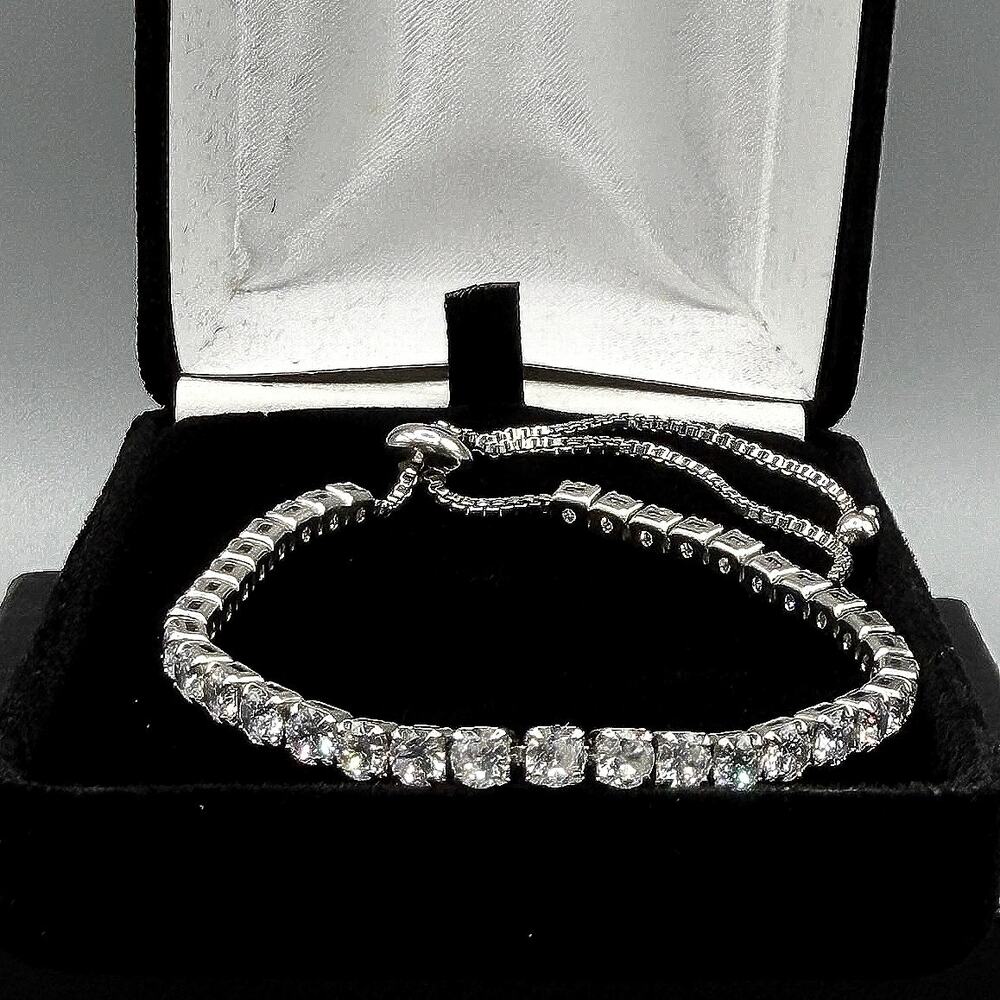 Vintage Art Deco Style Crystal Chandelier Panel Link Bracelet